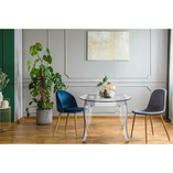 Stół szklany Ghost 80cm - Elegancja i styl | D2.Design