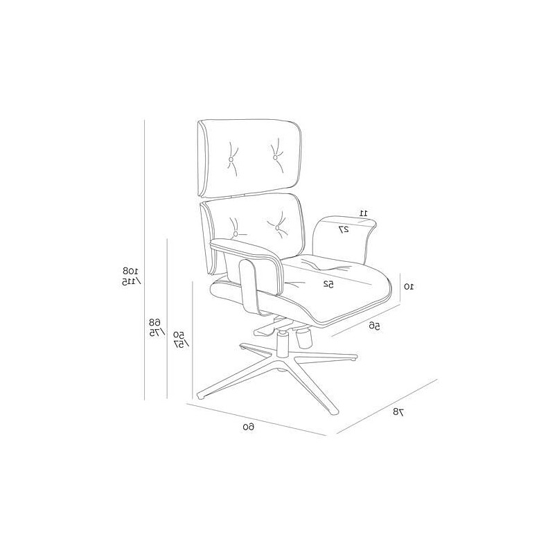 Fotel wypoczynkowy skóra ekologiczna czarny D2 Design | Komfort i styl
