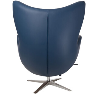 Fotel obrotowy Jajo EcoLeather ciemno niebieski marki D2.Design