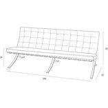 Sofa pikowana biała BA3 D2.Design | Nowoczesny design