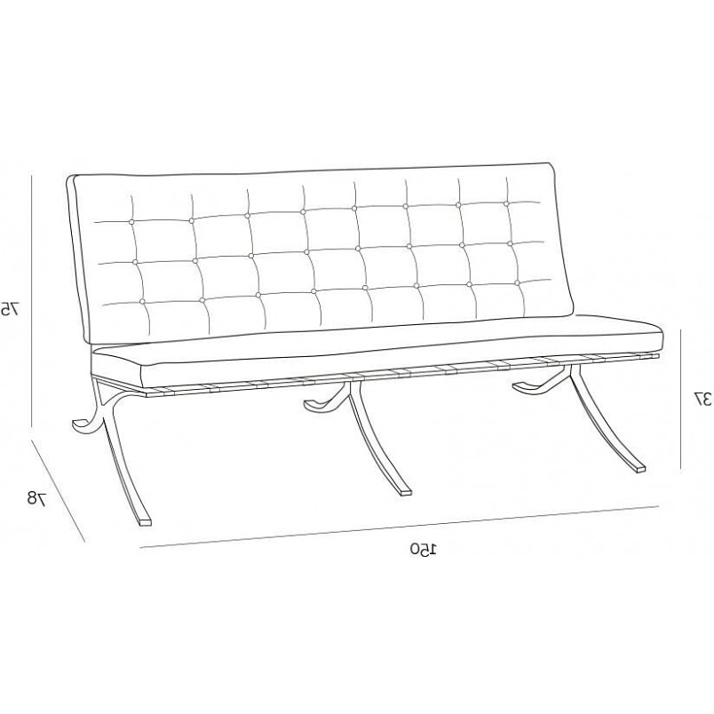 Sofa pikowana biała BA2 D2.Design | Elegancki design