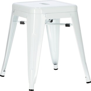 Taboret metalowy Paris biały | D2.Design - Stosowny krzesło