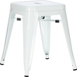 Taboret metalowy Paris biały | D2.Design - Stosowny krzesło