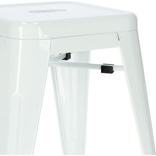 Taboret metalowy Paris biały | D2.Design - Stosowny krzesło