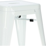 Taboret metalowy Paris biały | D2.Design - Stosowny krzesło