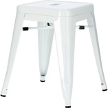 Taboret metalowy Paris biały | D2.Design - Stosowny krzesło