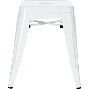 Taboret metalowy Paris biały | D2.Design - Stosowny krzesło
