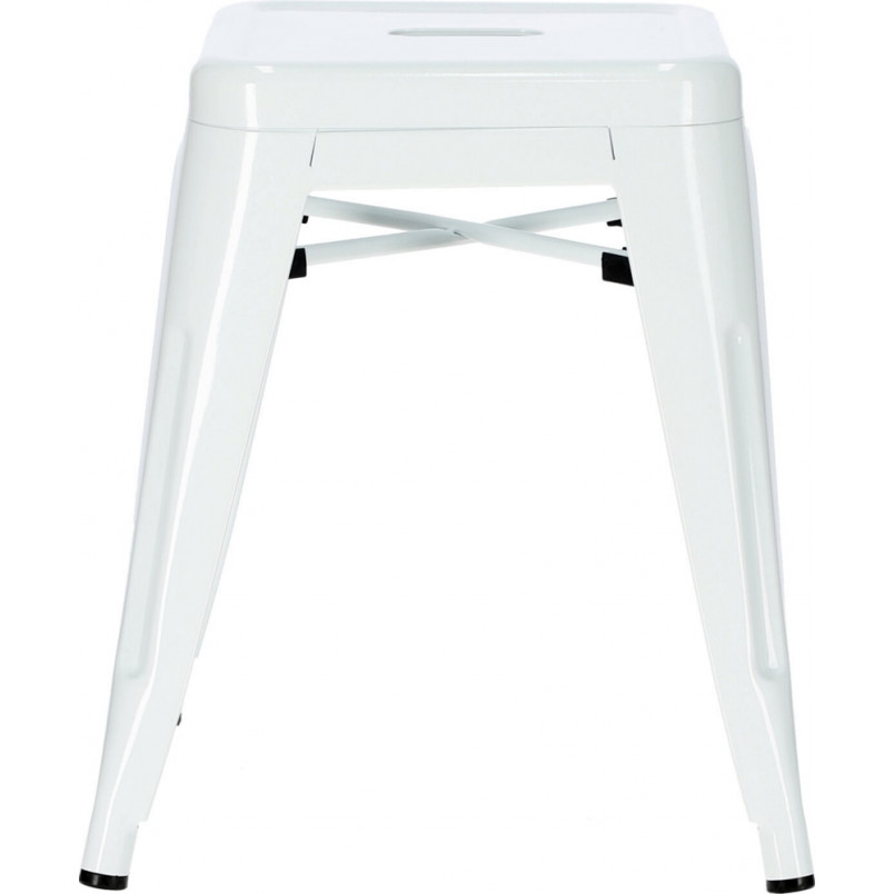 Taboret metalowy Paris biały | D2.Design - Stosowny krzesło