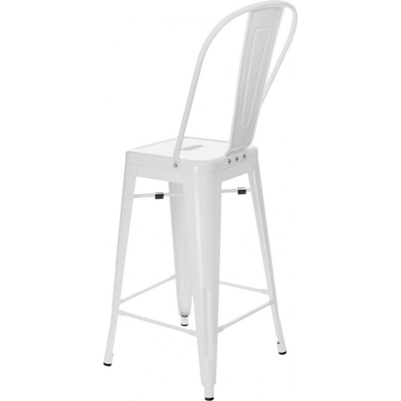 Krzesło barowe Paris Back białe | D2 Design - Komfort i styl