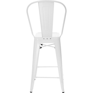 Krzesło barowe Paris Back białe | D2 Design - Komfort i styl