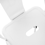 Krzesło barowe Paris Back białe | D2 Design - Komfort i styl