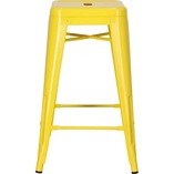 Stołek barowy Paris żółty | Metalowy hoker D2.Design