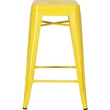 Stołek barowy Paris żółty | Metalowy hoker D2.Design