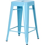 Stołek barowy Paris niebieski | Metalowy | D2 Design