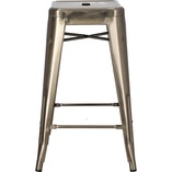Stołek barowy Paris | Metalowy, Szary | D2 Design