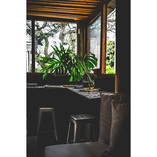 Stołek barowy Paris | Metalowy, Szary | D2 Design
