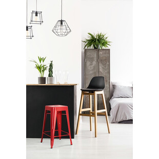 Stołek barowy Paris czerwony - D2 Design | Nowoczesny design
