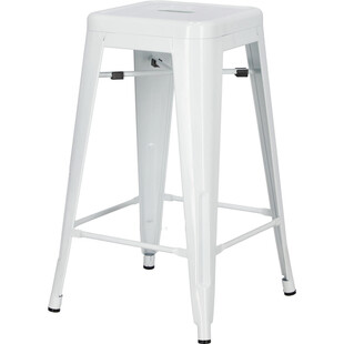 Stołek barowy Paris biały | D2 Design - Stylowy i trwały