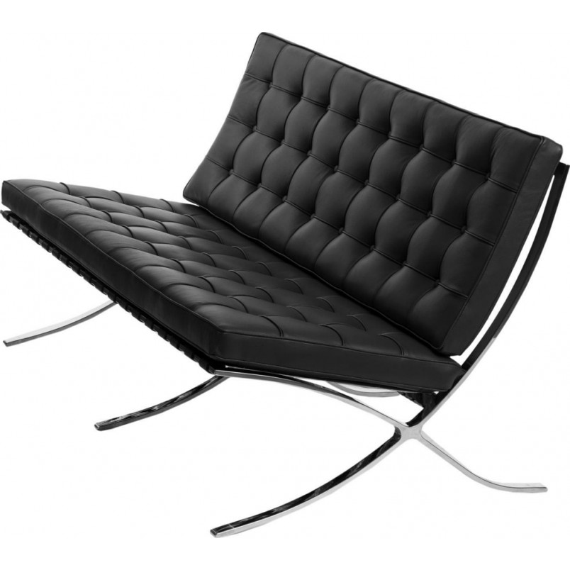 Sofa skórzana pikowana 2-os. BA2 | D2 Design - Elegancki design