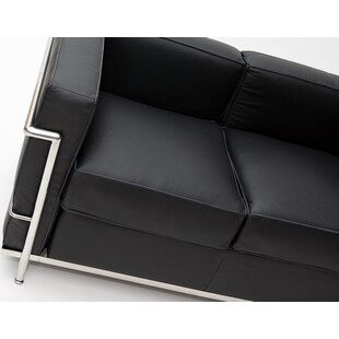Sofa skórzana 2-osobowa Kubik 130cm | D2 Design