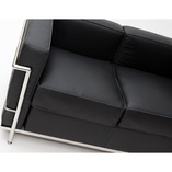 Sofa skórzana 2-osobowa Kubik 130cm | D2 Design
