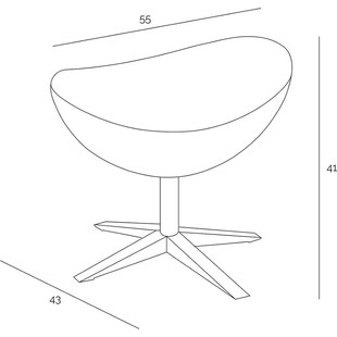 Podnóżek Jajo | Wełna Czerwona D2.Design - Komfort i Styl
