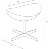 Podnóżek Jajo kaszmirowy D2.Design - Komfortowy wypoczynek