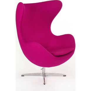 Fotel obrotowy Jajo kaszmir fioletowy | D2 Design