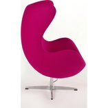 Fotel obrotowy Jajo kaszmir fioletowy | D2 Design