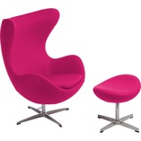 Fotel obrotowy Jajo kaszmir fioletowy | D2 Design