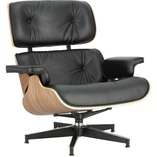 Fotel skórzany obrotowy Vip czarny/orzech - Komfort i styl | D2.Design