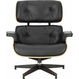 Fotel skórzany obrotowy Vip czarny/orzech - Komfort i styl | D2.Design