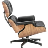 Fotel skórzany obrotowy Vip czarny/orzech - Komfort i styl | D2.Design
