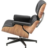 Fotel skórzany obrotowy Vip czarny/orzech - Komfort i styl | D2.Design