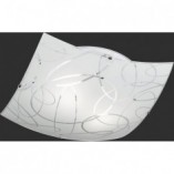 Plafon kwadratowy Spirelli 40cm biały Trio - Stylowe oświetlenie