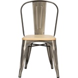 Krzesło Industrialne Paris Wood | Metal i Sosna | D2.Design