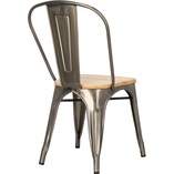 Krzesło Industrialne Paris Wood | Metal i Sosna | D2.Design
