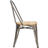 Krzesło Industrialne Paris Wood | Metal i Sosna | D2.Design