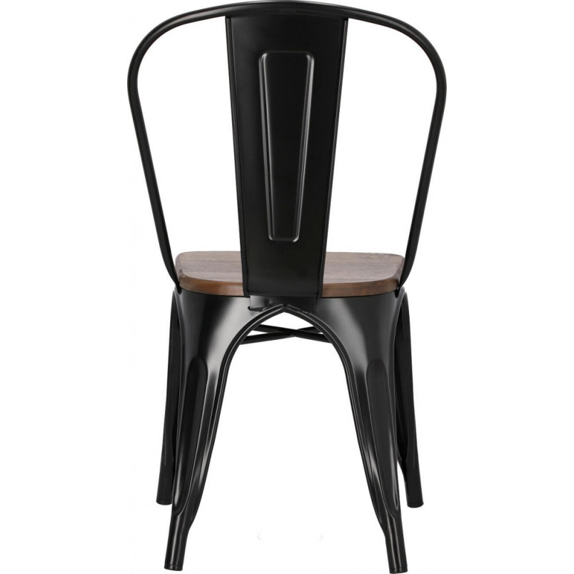 Krzesło metalowe industrialne Paris Wood | D2 Design