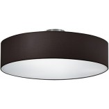 Plafon Hotel Trio: Okrągły, Czarny, 50cm - Stylowe Oświetlenie