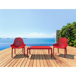 Stolik tarasowy Sky czerwony Siesta | 100x60 cm
