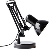 Lampa biurkowa loft Henry czarna Brilliant - Oświetlenie
