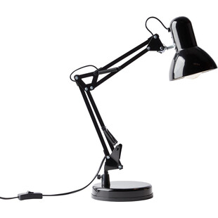 Lampa biurkowa loft Henry czarna Brilliant - Oświetlenie