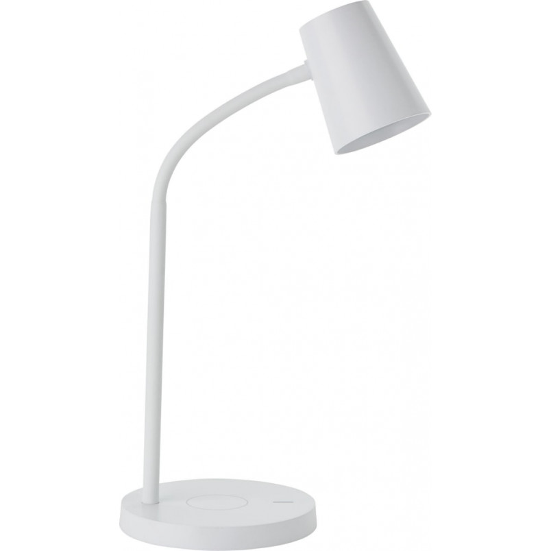 Lampa biurkowa skandynawska ILLA biała | Brilliant