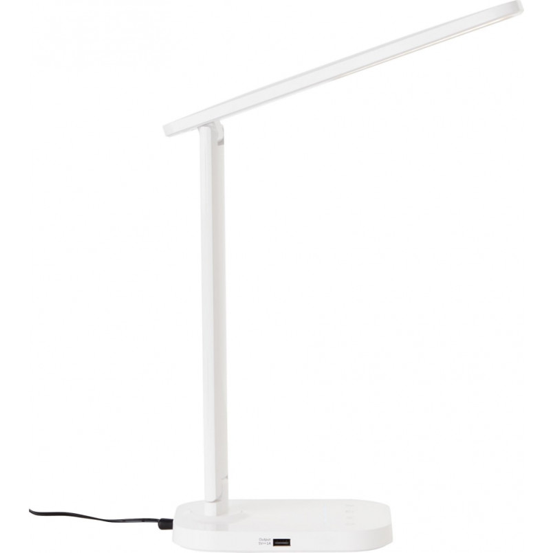 Lampa biurkowa Vicari biała | Nowoczesne oświetlenie Brilliant