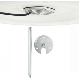Lampa Ogrodowa Kula Garden 80cm Biała - Brilliant | Kup Teraz!