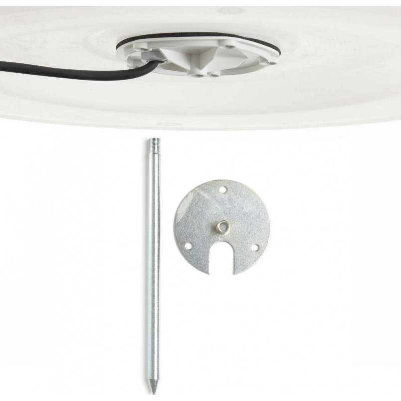 Lampa Ogrodowa Kula Garden 80cm Biała - Brilliant | Kup Teraz!