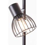 Lampa podłogowa Blacky - 3 punkty, loft, czarna | Brilliant