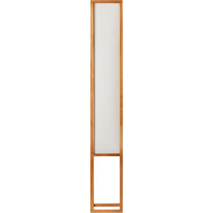 Lampa podłogowa drewniana z abażurem Seaside naturalny / beżowy Brilliant