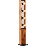 Lampa podłogowa drewniana Calandra | Loft, Retro | Brilliant